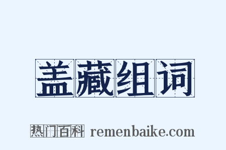盖藏组词是什么意思的图片